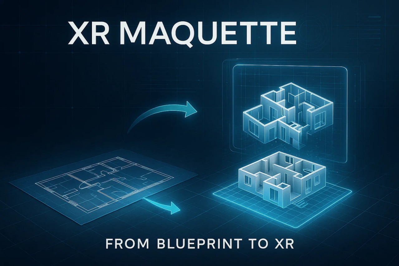 XR Maquette interactive 3D architecture model
